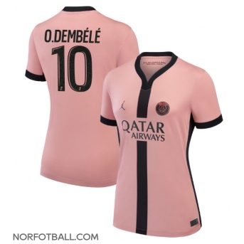 Billige Fotballdrakt Paris Saint-Germain Ousmane Dembele #10 Replika Tredjedrakt Dame 2024-25 Kortermet